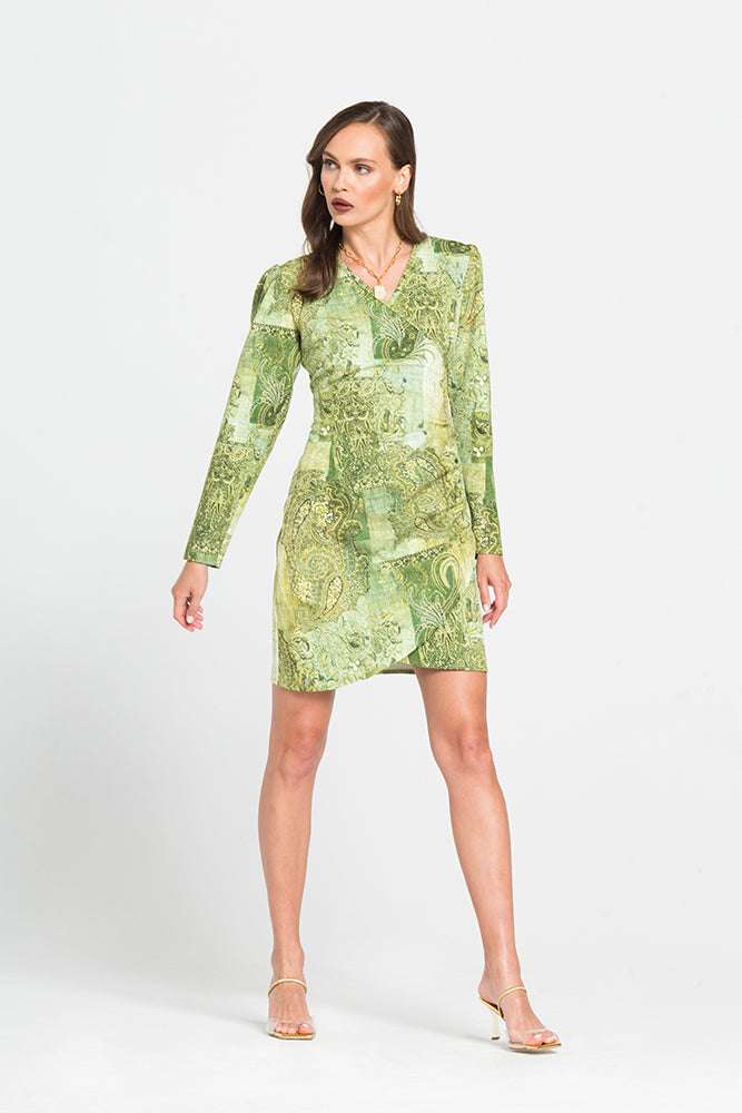 Φόρεμα Κρουαζέ με Σχέδια Λαχουριών