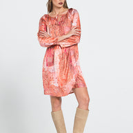 Dress with Lace Patterns