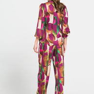 Σατινέ Πουκάμισο με Δέσιμο Στο Πλάι