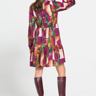 Dress with Geometric Designs