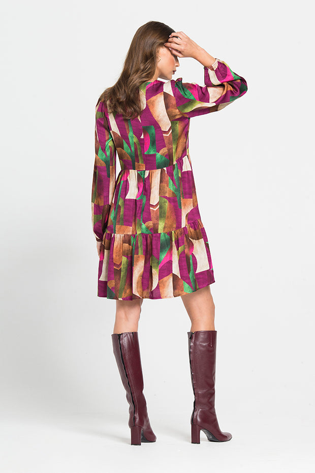Dress with Geometric Designs