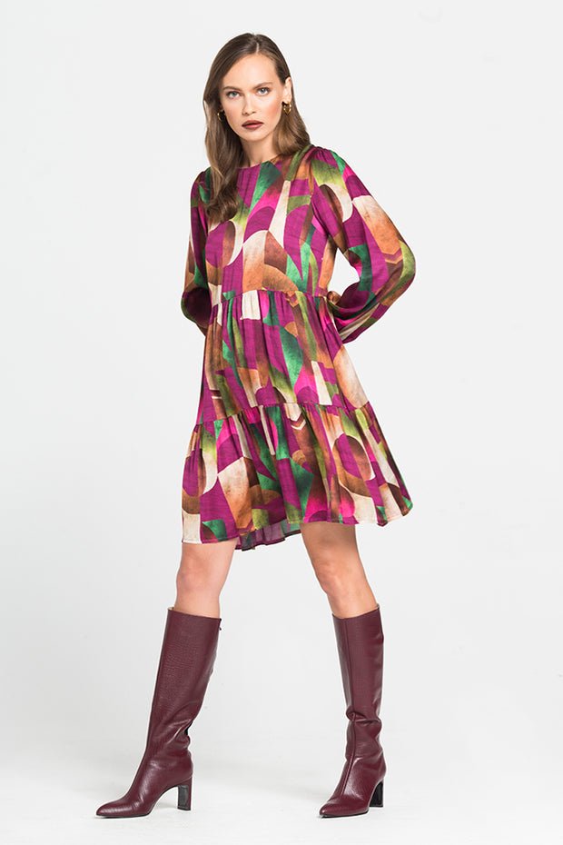 Dress with Geometric Designs