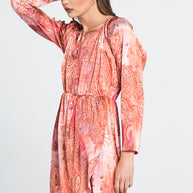 Dress with Lace Patterns