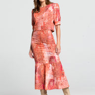 Midi Φούστα με Λαχούρι