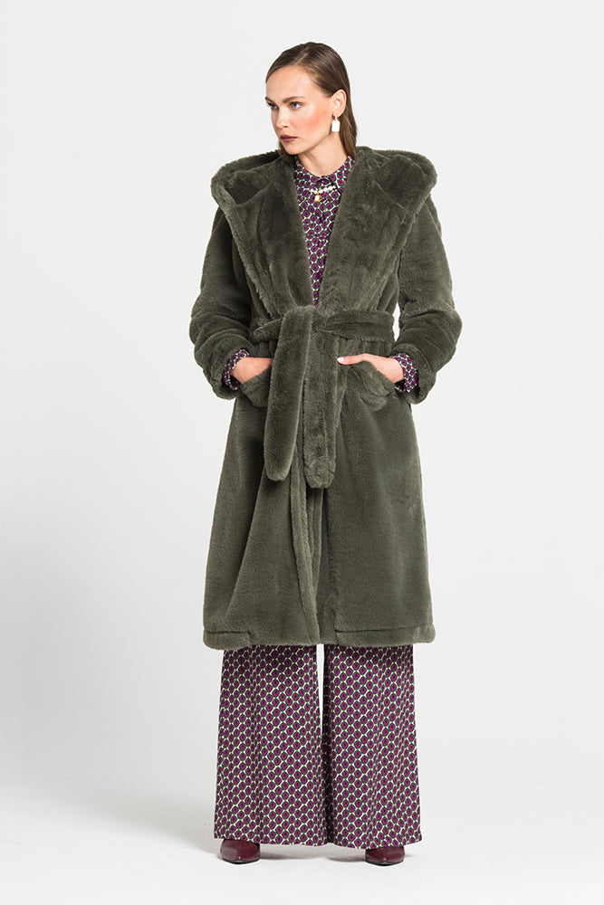 Οικολογική Γούνα με Κουκούλα