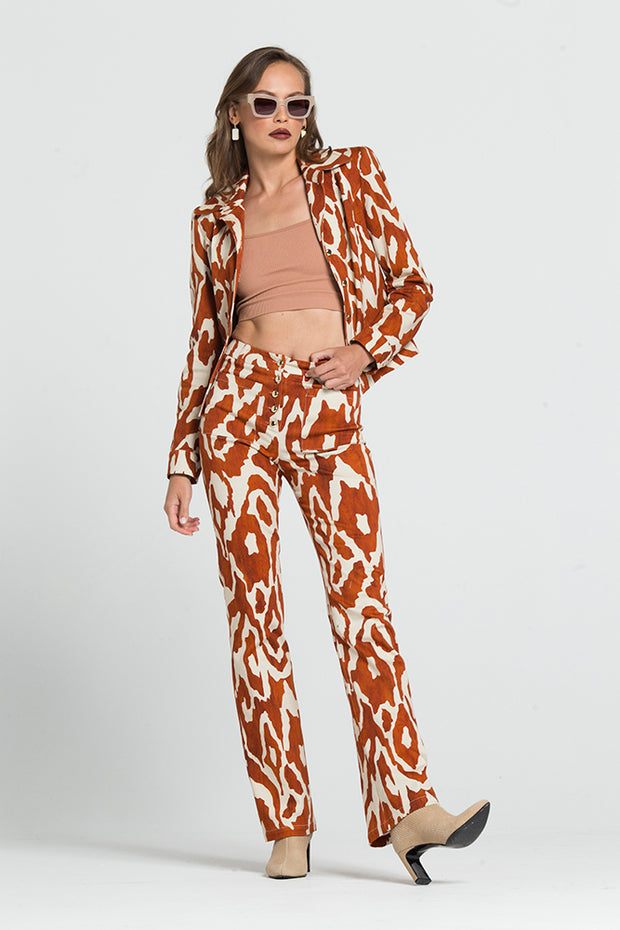 Παντελόνι σε Ίσια Γραμμή με Σχέδια