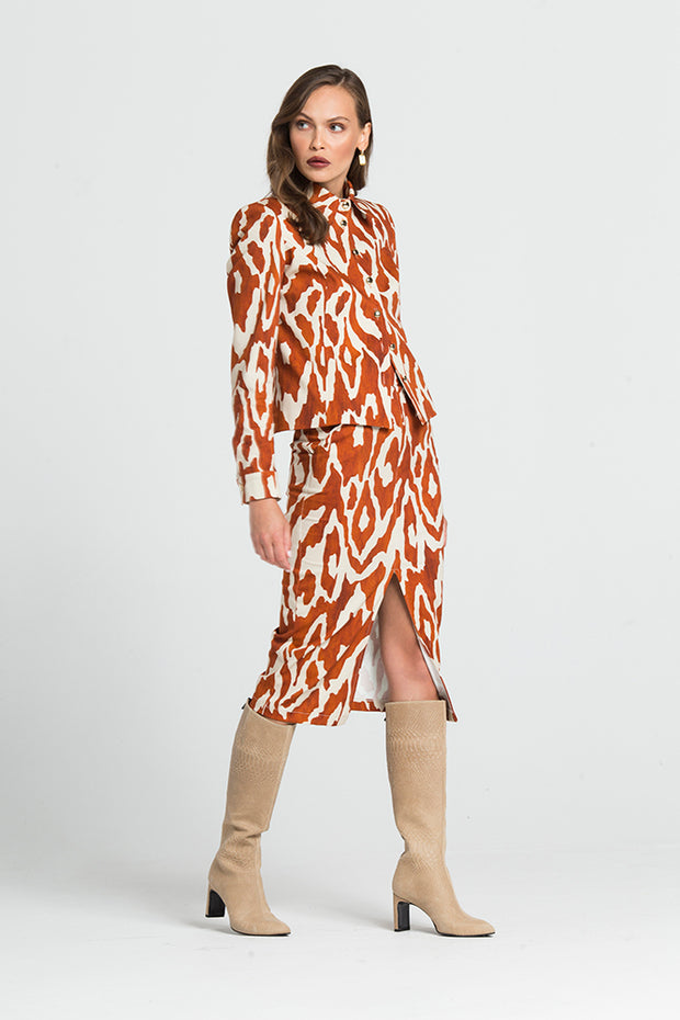 Ψηλόμεση Φούστα με Σχέδια