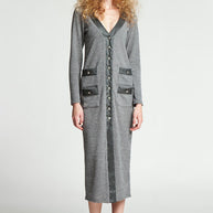 Knitted Dress with Buttons