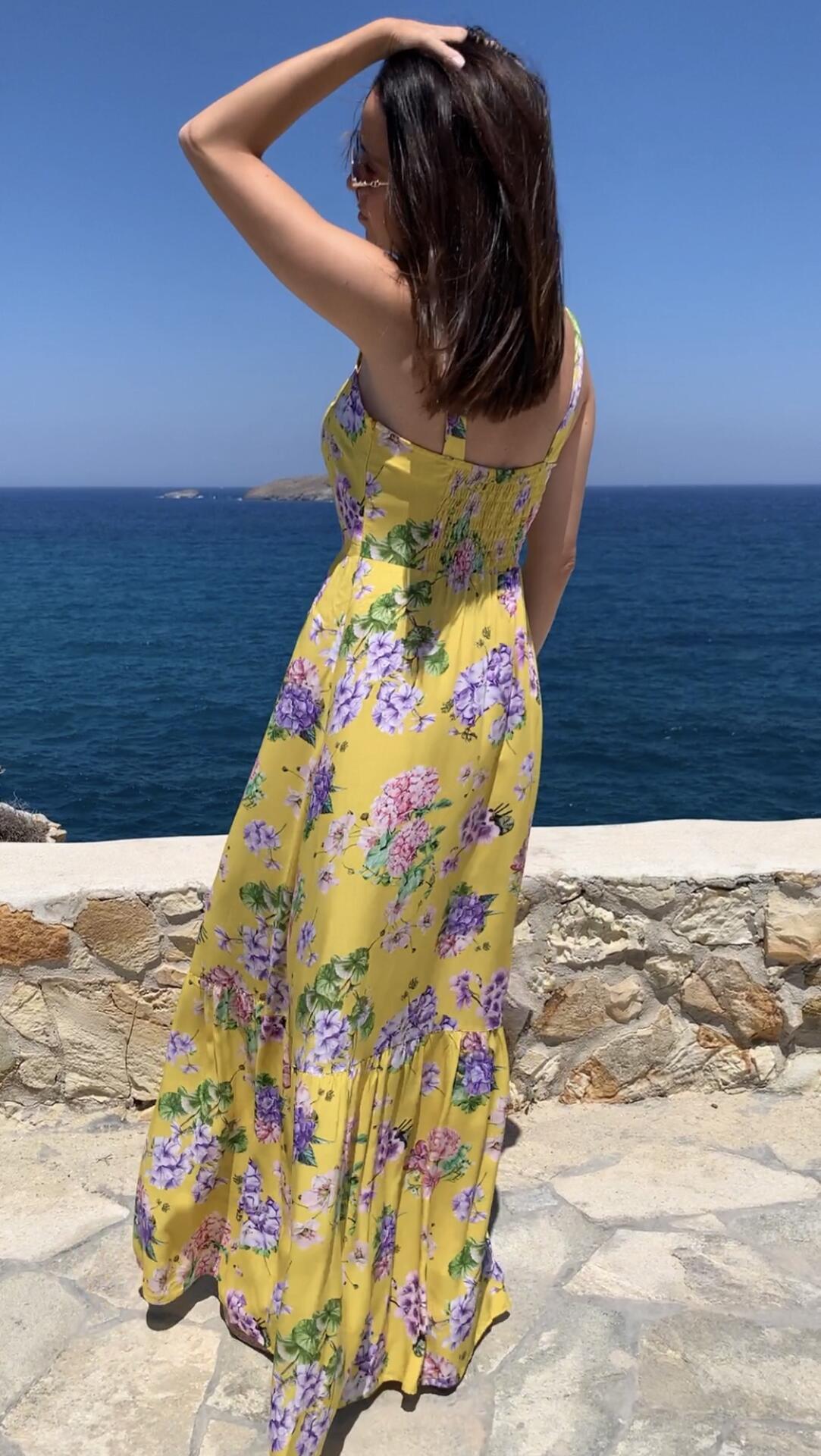 Sleeveless Floral Dress