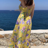 Sleeveless Floral Dress