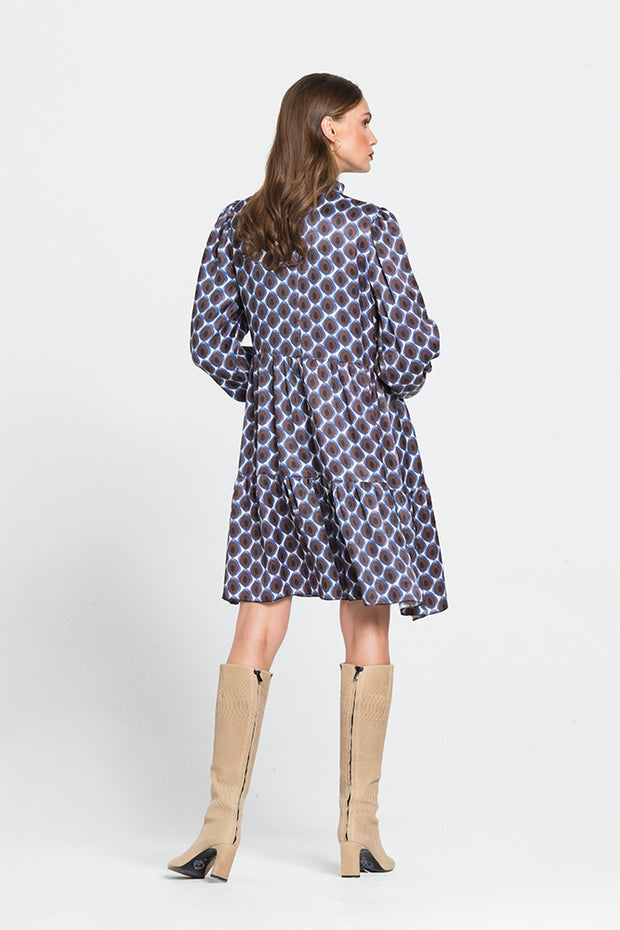 Κοντό Φόρεμα με Σατινέ Υφή