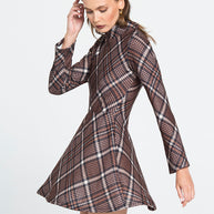 Καρό Φόρεμα Ζιβάγκο