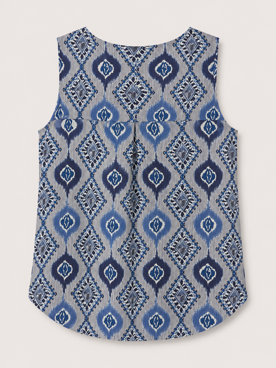 Blue pattern shirt