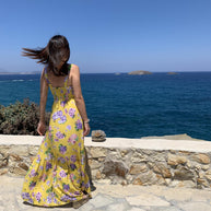 Sleeveless Floral Dress