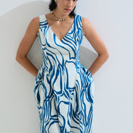 Φόρεμα βολάν στο πλάι