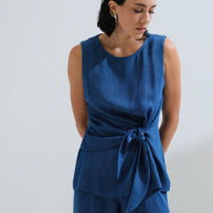 Μπλούζα με δέσιμο μπροστά