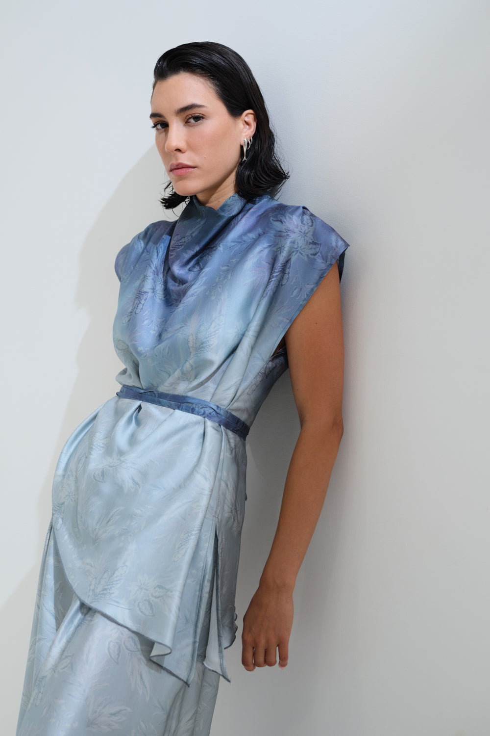 Μπλούζα ντραπέ με ζώνη