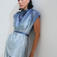 Μπλούζα ντραπέ με ζώνη