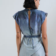 Μπλούζα ντραπέ με ζώνη