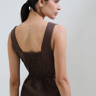 Μπλούζα μονόχρωμη αμάνικη