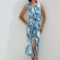 Φόρεμα ίσιο τσέπες μπροστά