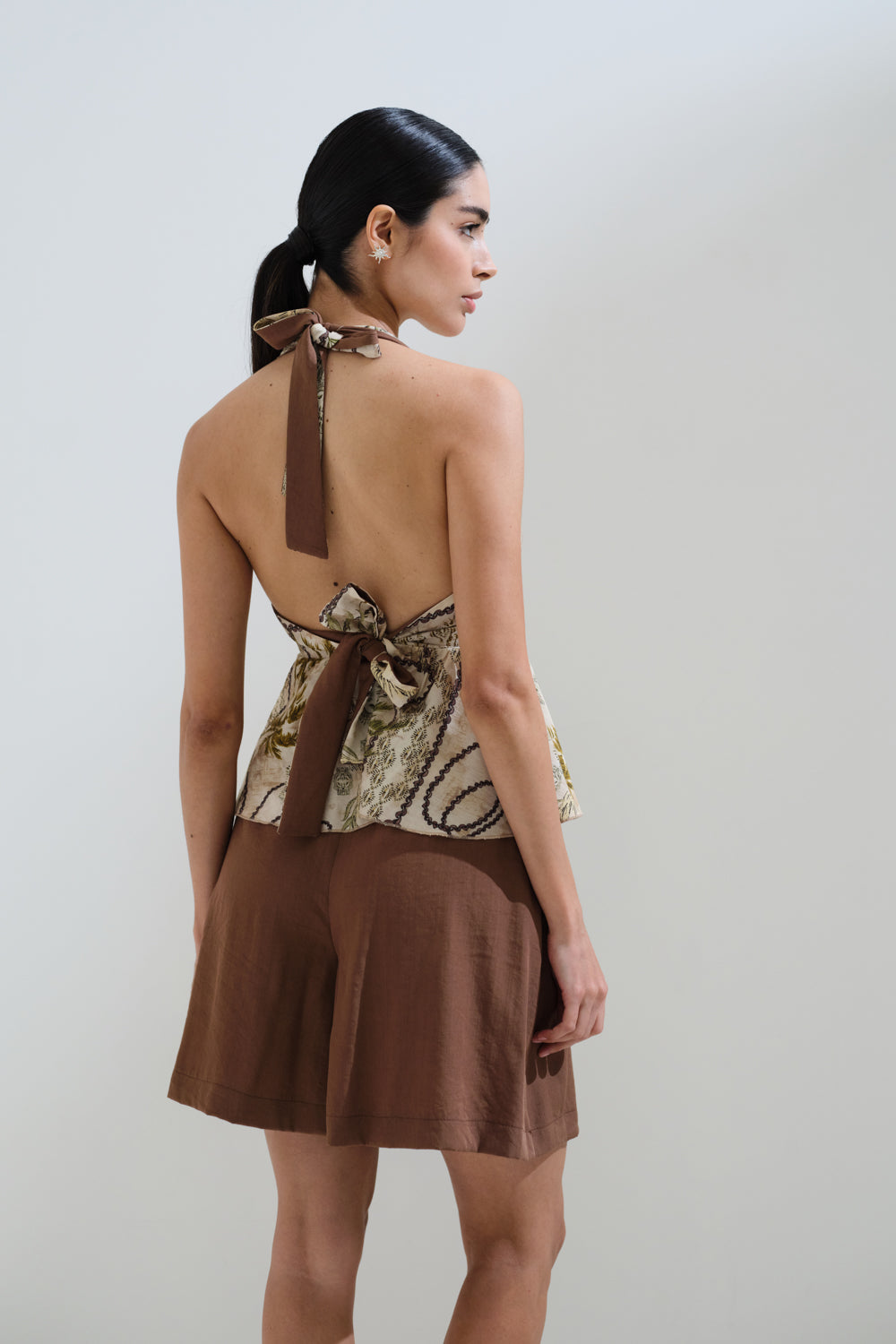 Shorts high waisted A-line