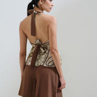 Shorts high waisted A-line