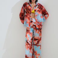 Πουκάμισο εμπριμέ ζορζέτα