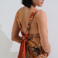 Printed dress bow tie