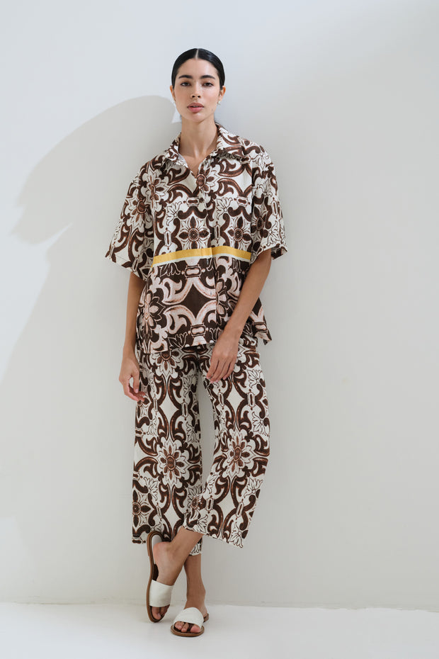 Παντελόνι cropped ethnic