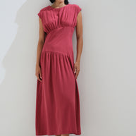 Dress monochrome pleated