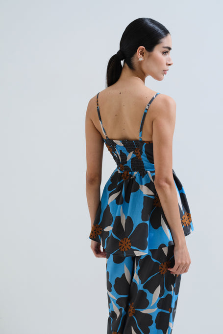 Παντελόνι crop λουλούδια