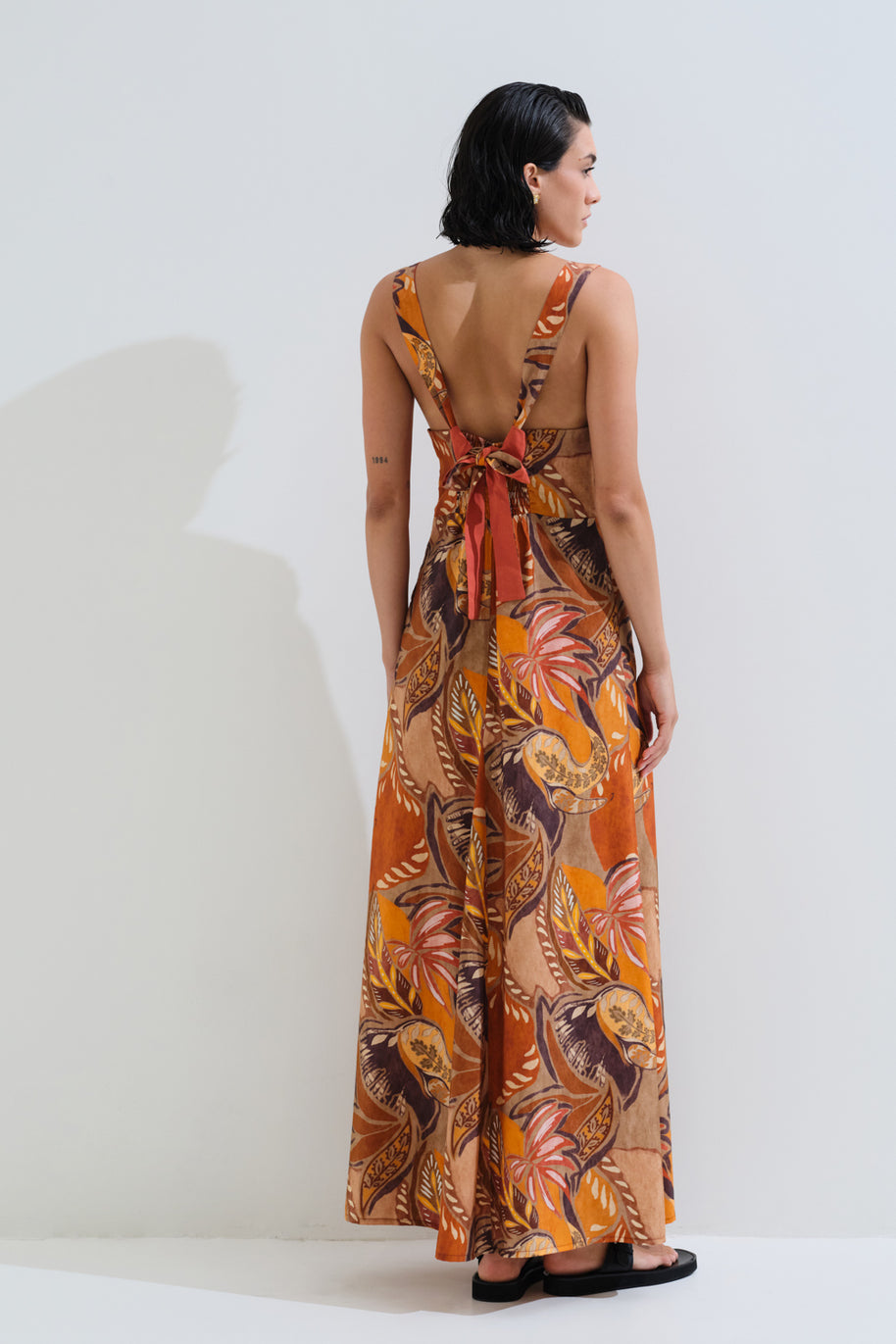 Printed dress bow tie