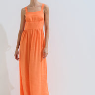 Monochrome dress ties back