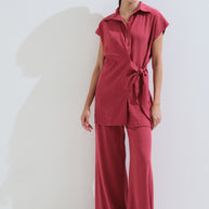 Monochrome high waisted pants