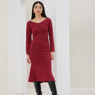 Elastic Midi Dress