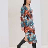 Straight Line Velvet Dress