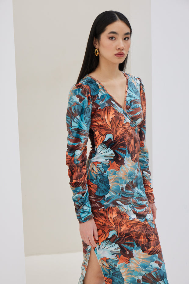 Straight Line Velvet Dress