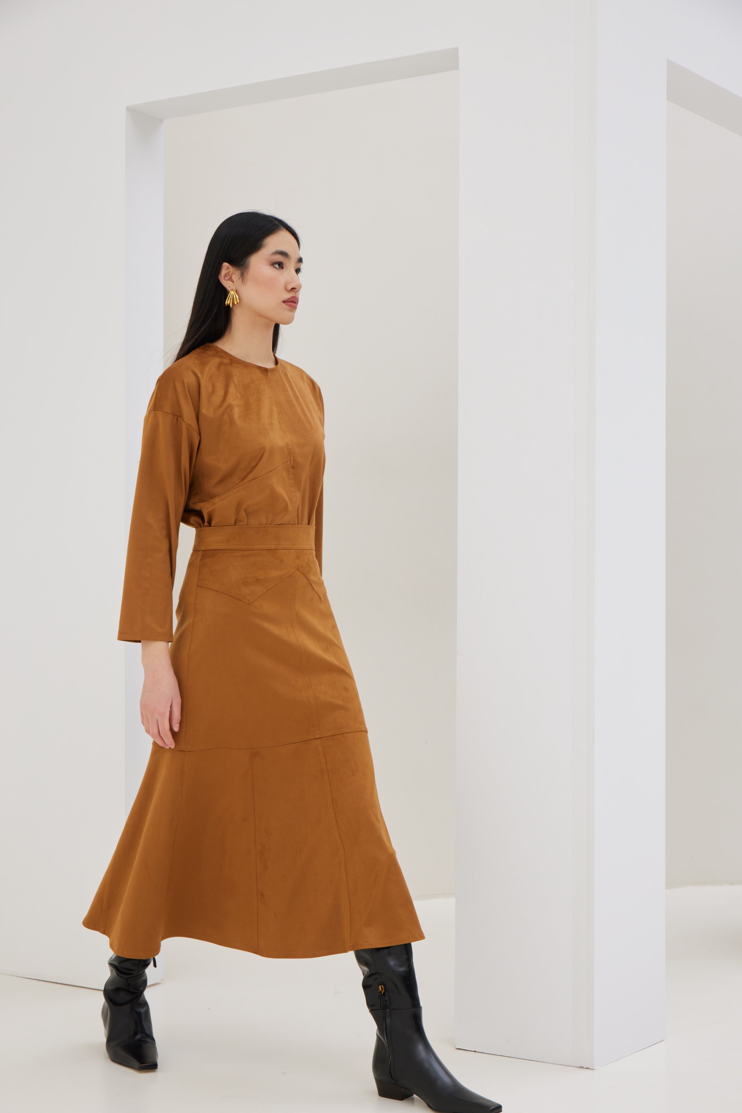 Φούστα Από Οικολογικό Σουέτ