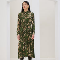 Green Printed Dress