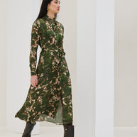 Green Printed Dress