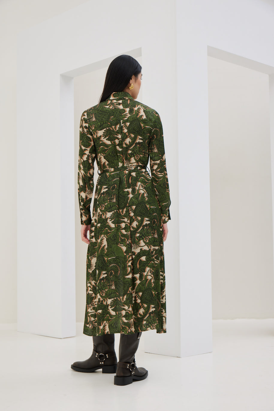 Green Printed Dress