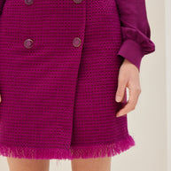 Φούστα Tweed με Κουμπιά
