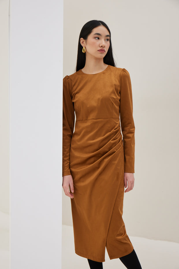 Eco-friendly Suede Dress