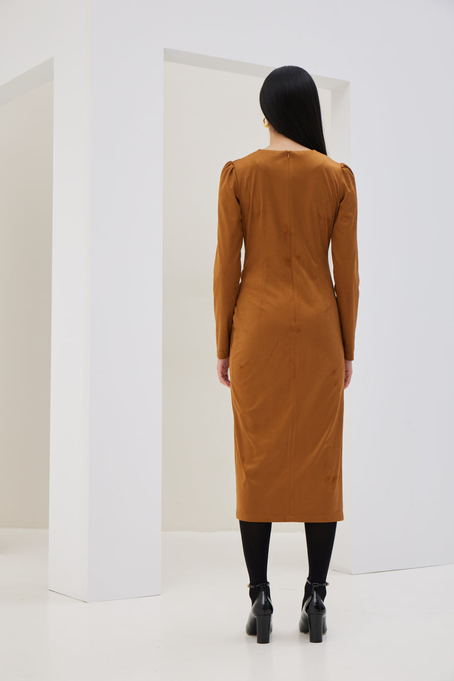 Eco-friendly Suede Dress