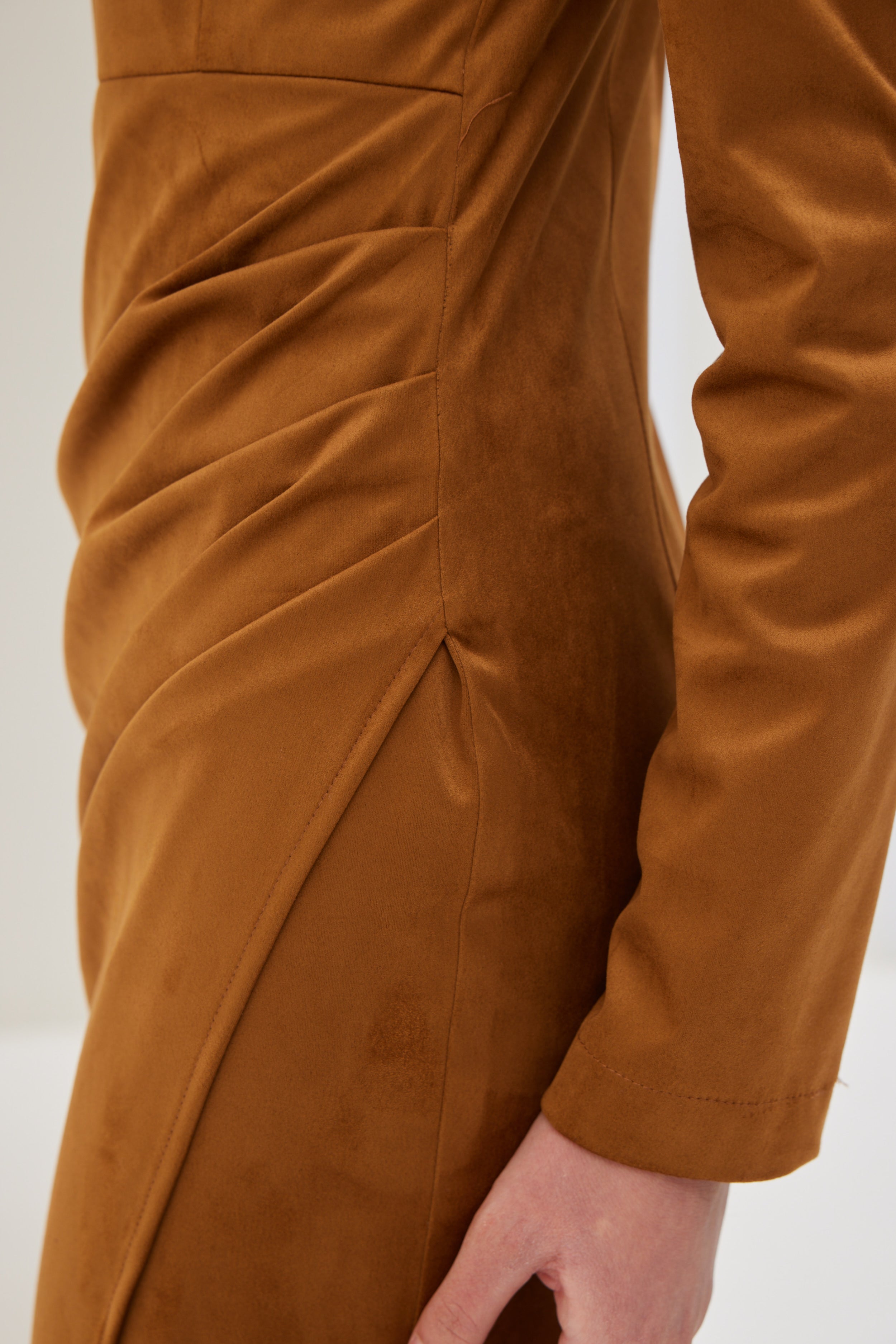 Eco-friendly Suede Dress