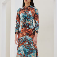 Velvet Dress with Sash