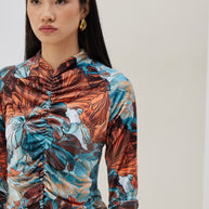 Velvet Dress with Sash