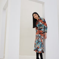 Velvet Dress with Sash