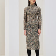 Knitted Turtleneck Dress